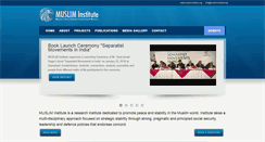 Desktop Screenshot of muslim-institute.org